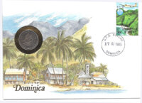 Münzbrief Dominica 1981  aus Sammlung 23...
