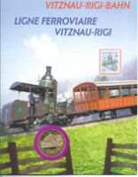 Rigi Vitznaubahn Goldmedaille auf Schmuckblatt