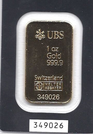 Goldunzenbarren UBS