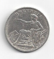 30009  1 Franken 1861 Ag 0.900 sitzende