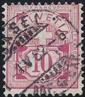 55 Ziffermarken 10 Rp hellrosa Vollstempel 1.5.1882 Basel