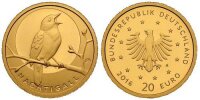 Anlagegoldmünze Nachtigall 20€ 2016